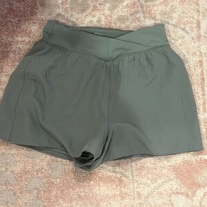 Green athletic skort
